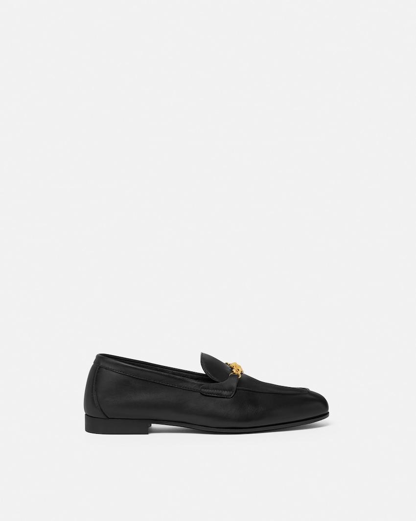 medusa leather loafers by VERSACE