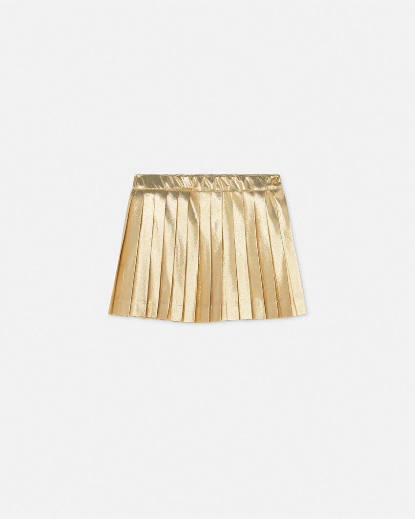 medusa pleated baby mini skirt by VERSACE