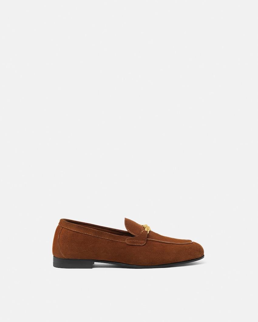 medusa suede loafers by VERSACE
