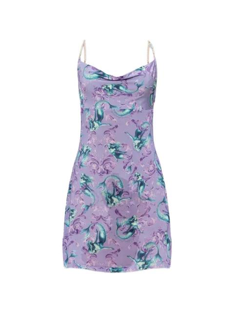 mermaid beaded strap dress by VERSACE