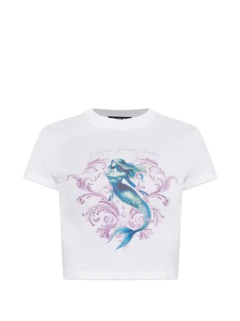 mermaid graphic T-shirt by VERSACE