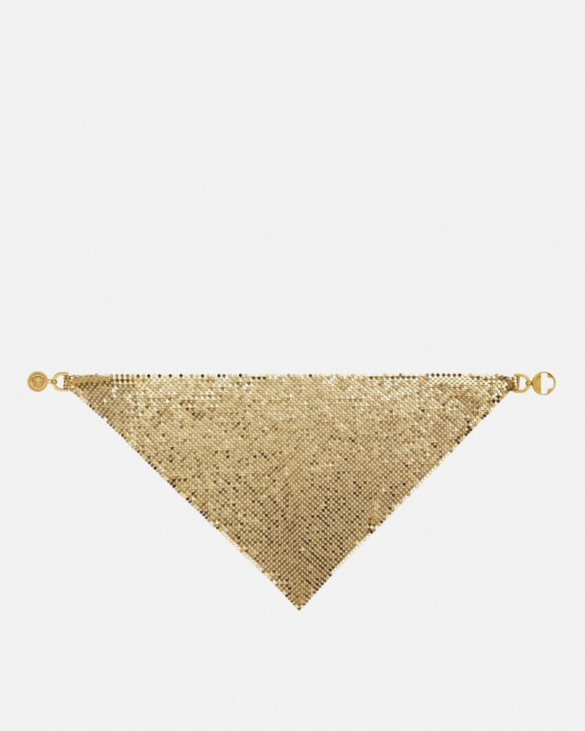 metal mesh bandana necklace by VERSACE