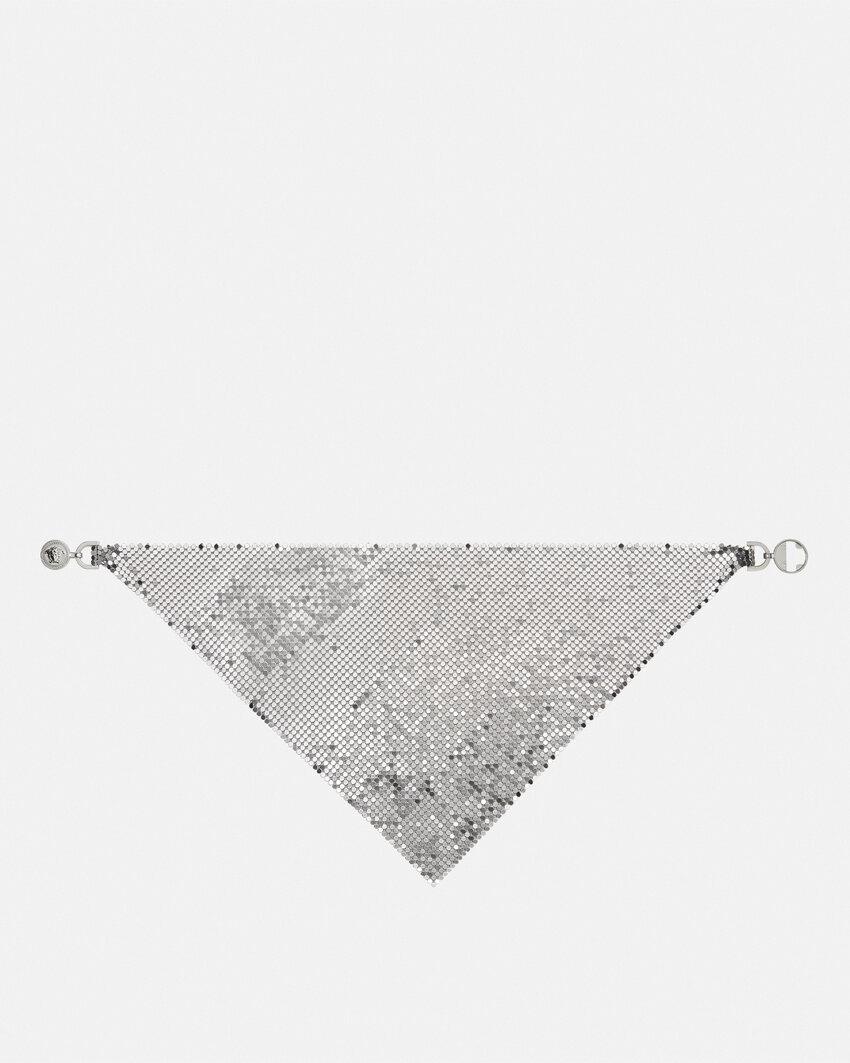 metal mesh bandana necklace by VERSACE