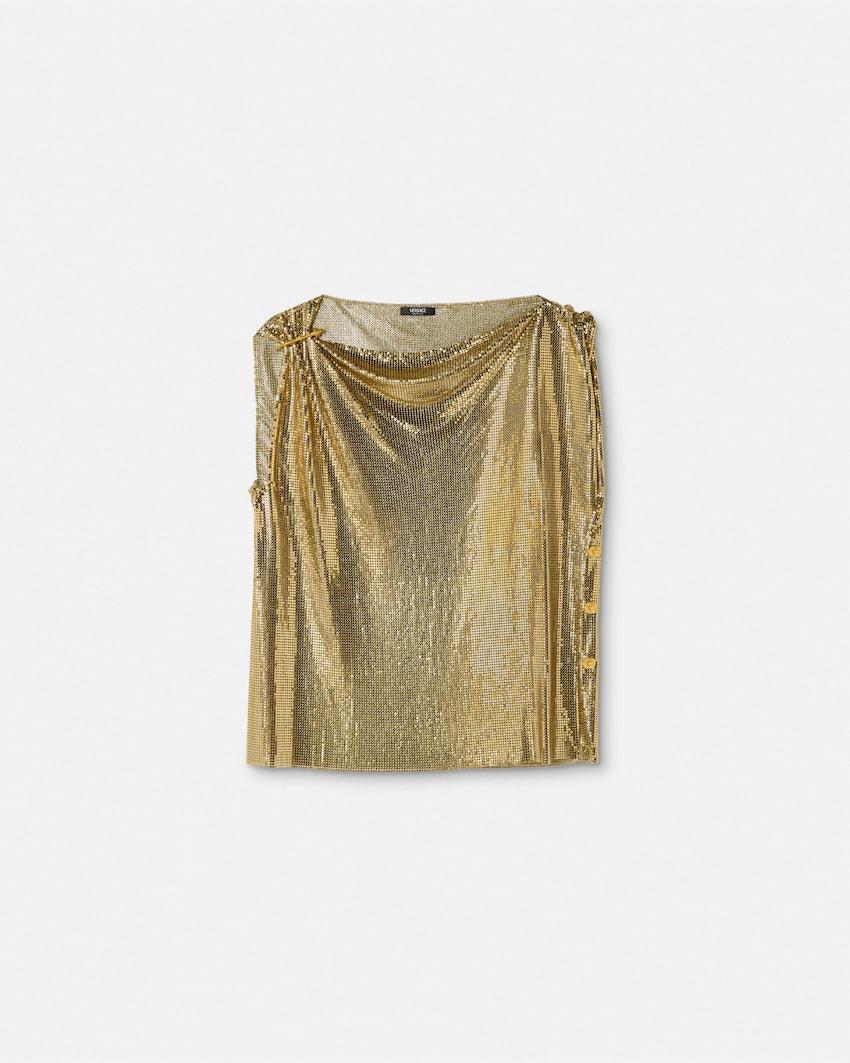 metal mesh top by VERSACE