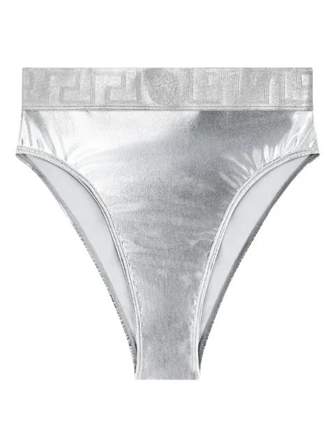 metallic bikini bottoms by VERSACE