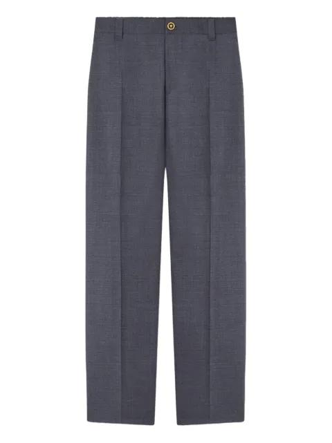 micro-checked wool trousers by VERSACE