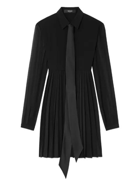 mini Crêpe de Chine Lavallière dress by VERSACE