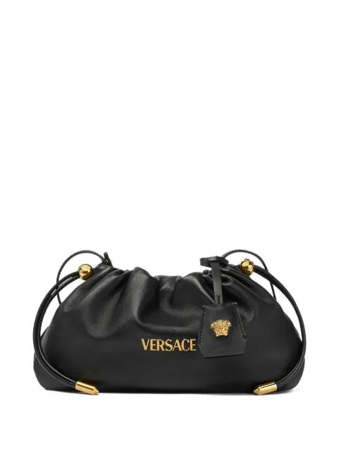 mini Tag drawstring clutch bag by VERSACE