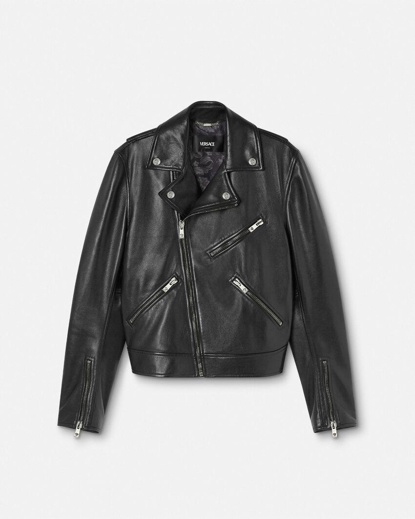 nappa biker jacket by VERSACE