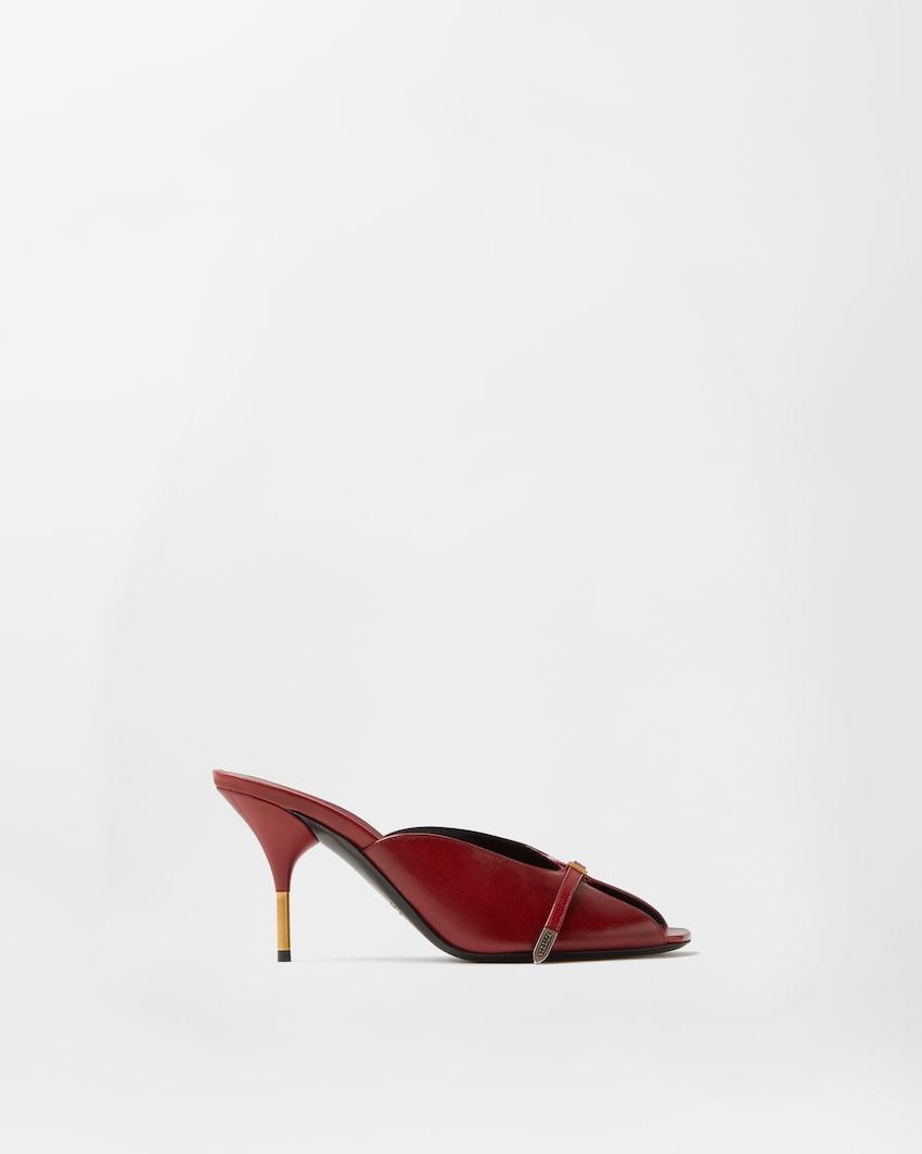 nyx leather mules 80 mm by VERSACE