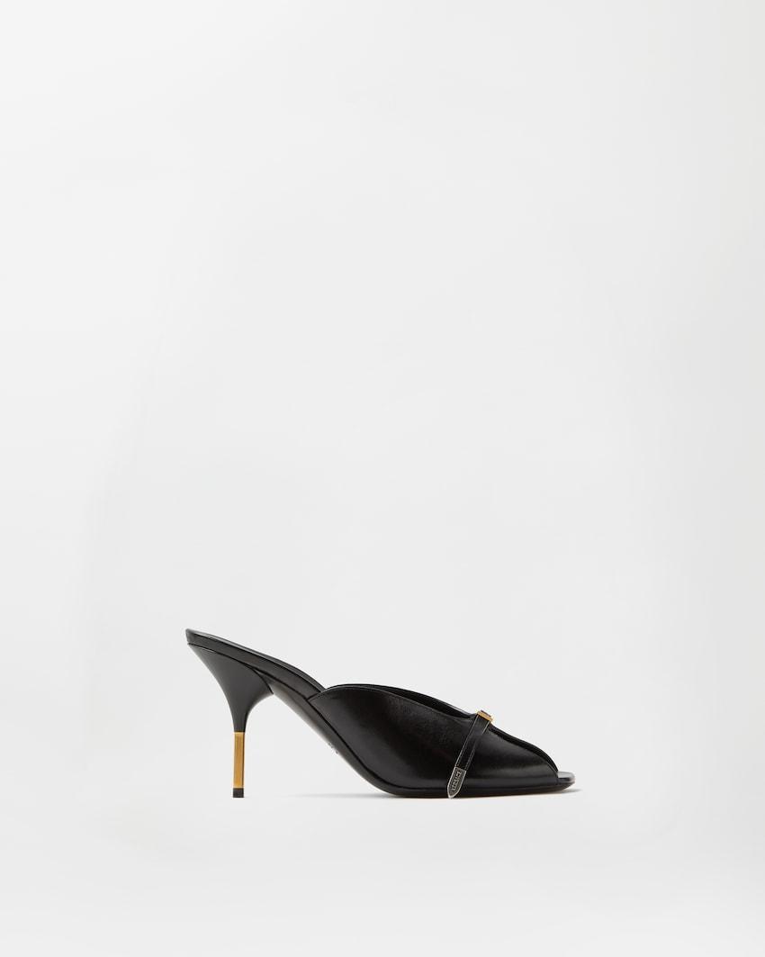 nyx leather mules 80 mm by VERSACE