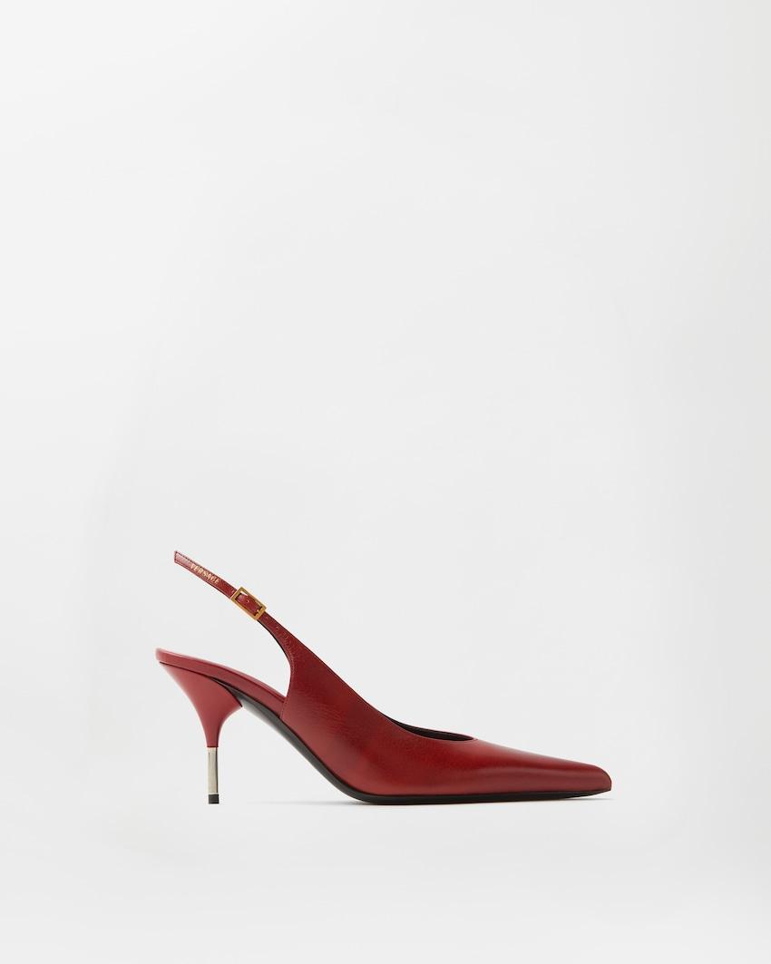 nyx leather slingbacks 80 mm by VERSACE