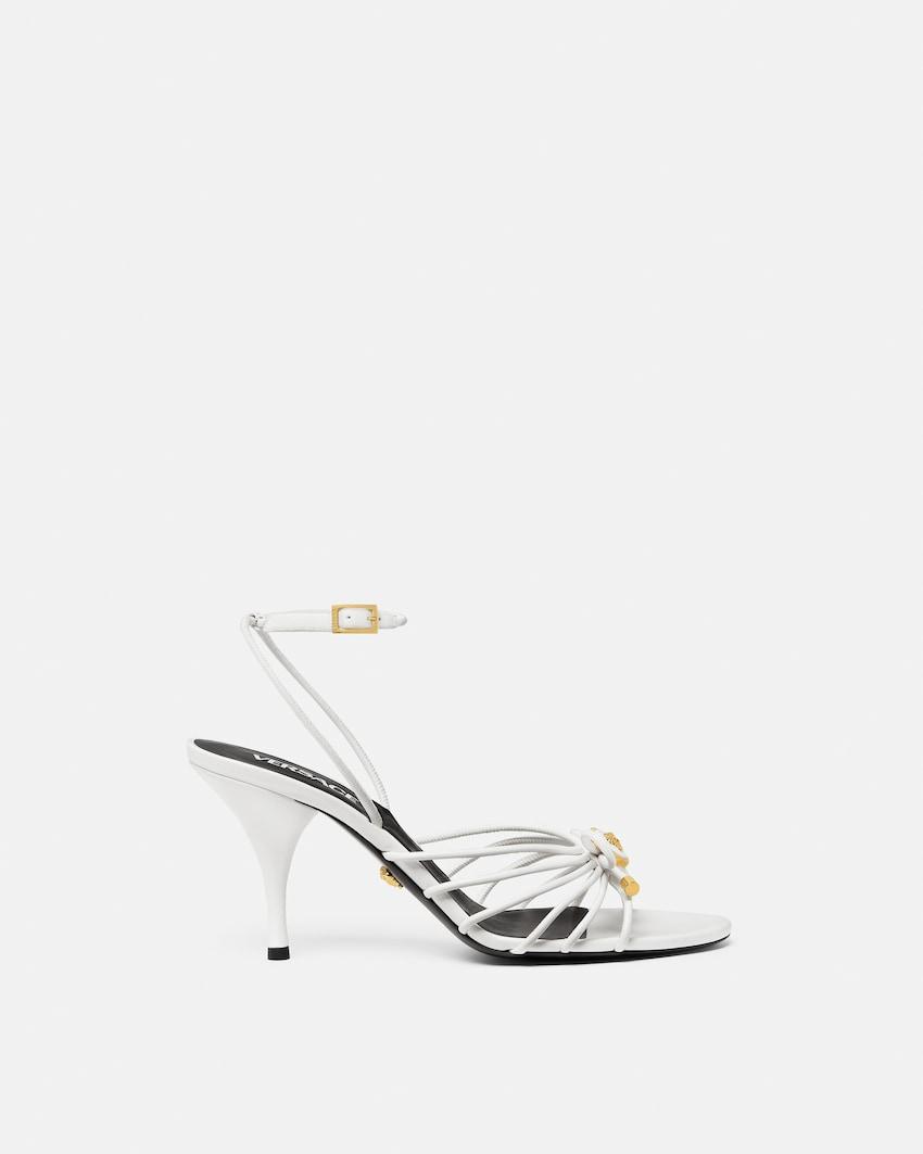 opera bow nappa sandals 85 mm by VERSACE