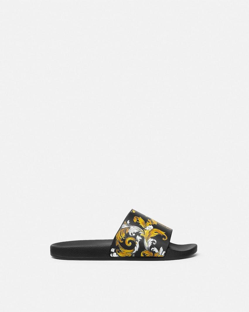 outline barocco shelly sliders by VERSACE