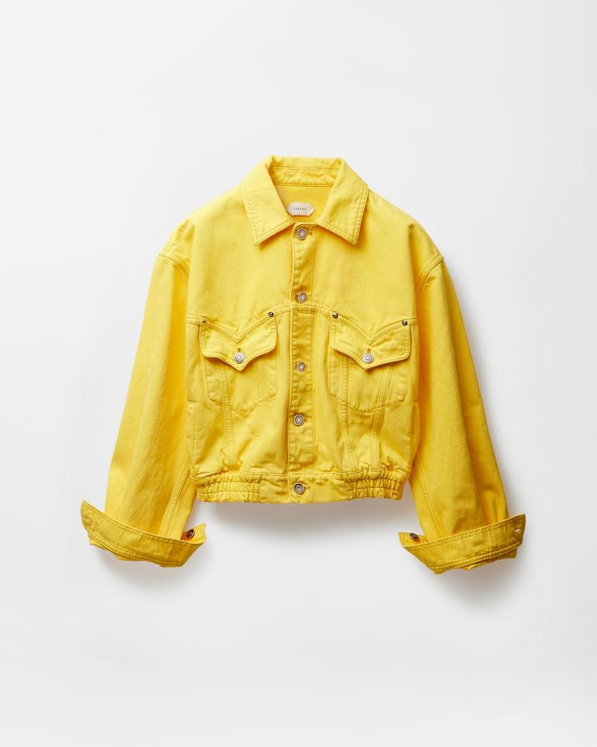 oversized denim blouson by VERSACE