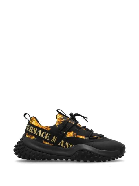 pattern lace-up sneakers by VERSACE