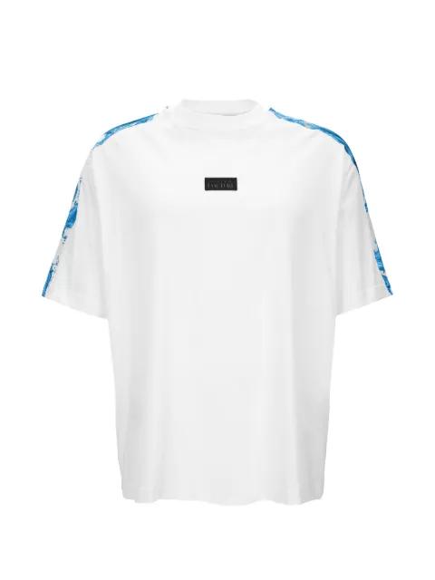 pattern-panel T-shirt by VERSACE