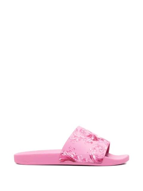 patterned slides by VERSACE