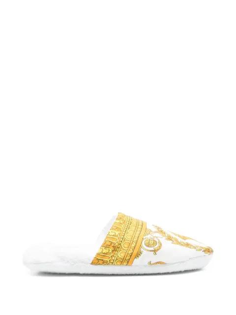 patterned slippers by VERSACE