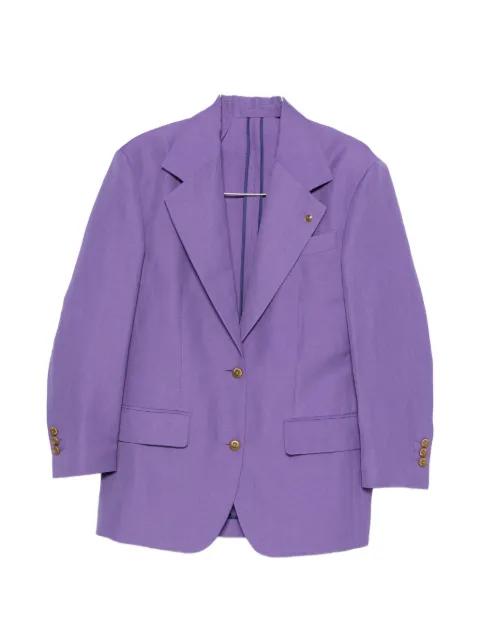 peak-lapel single-breasted blazer by VERSACE