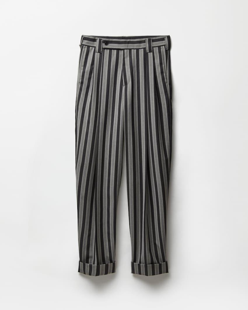 pinstripe wool oversized pants by VERSACE