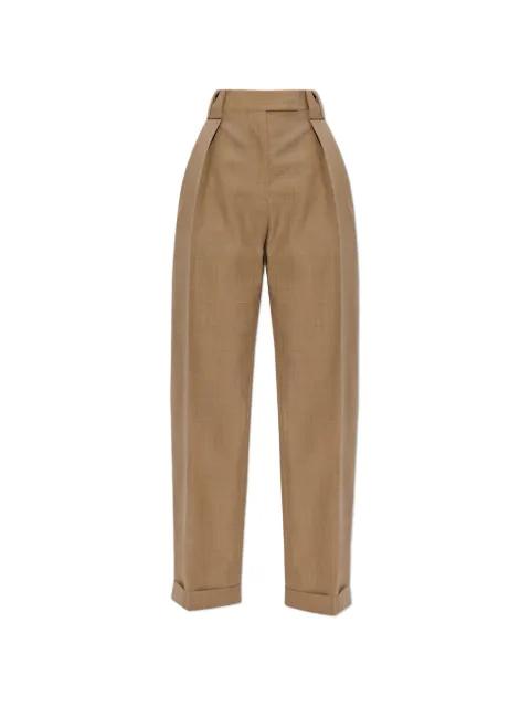 pleated cuff trousers by VERSACE