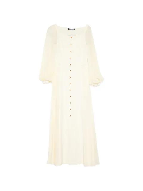 pleated maxi dress by VERSACE