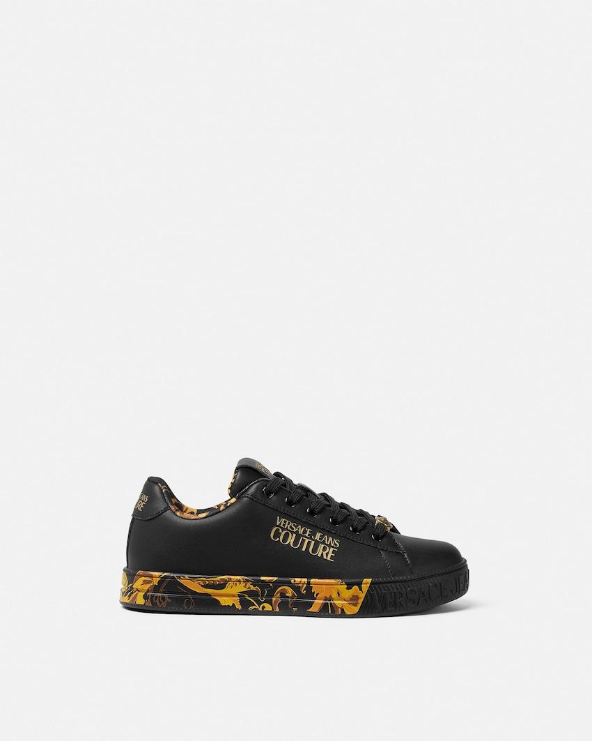 porcelain barocco court 88 sneakers by VERSACE
