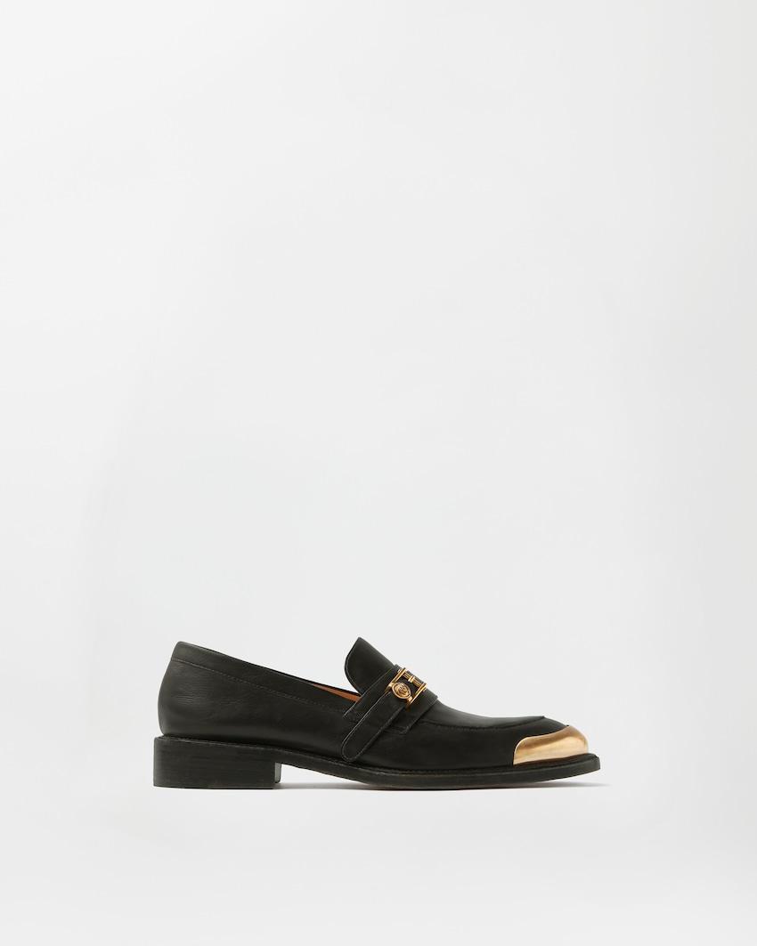 primo leather loafers by VERSACE