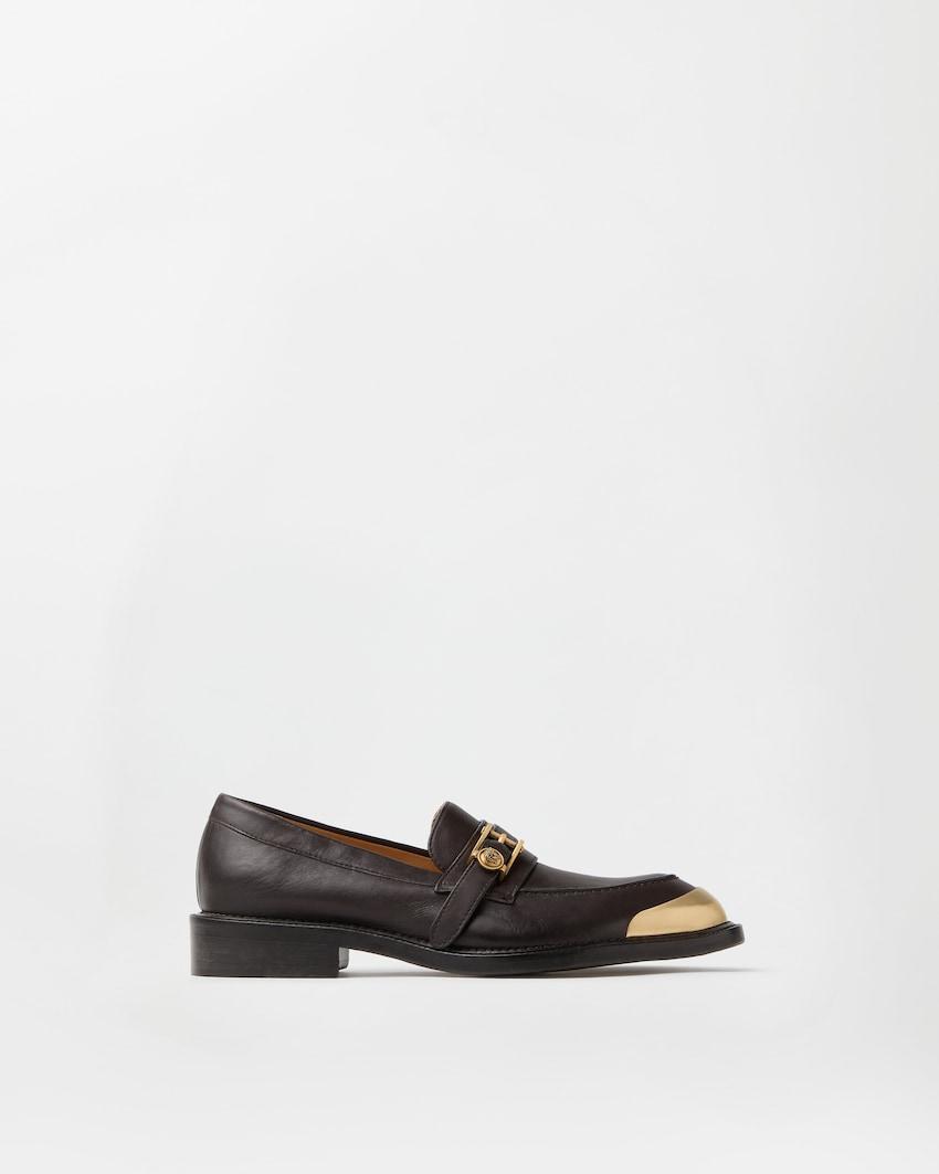 primo leather loafers by VERSACE
