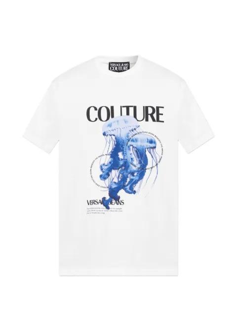 print crew neck T-shirt by VERSACE