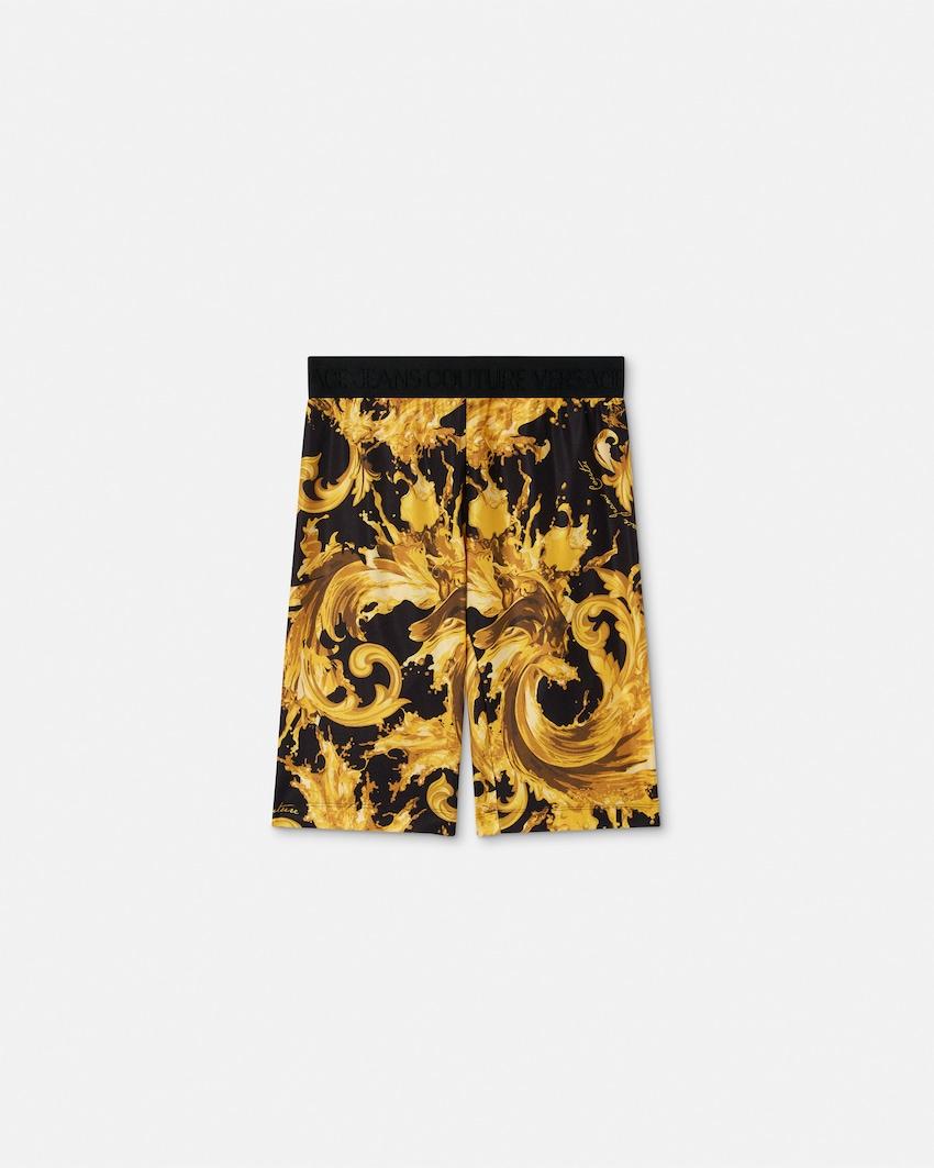 printed bicycle shorts by VERSACE