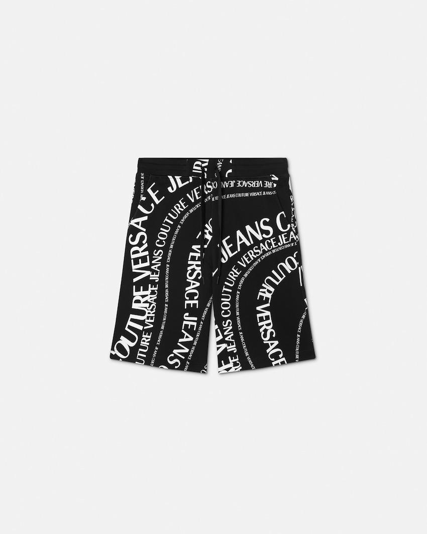 printed cotton-jersey bermuda shorts by VERSACE