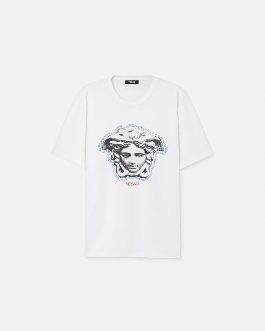 printed cotton-jersey regular t-shirt by VERSACE