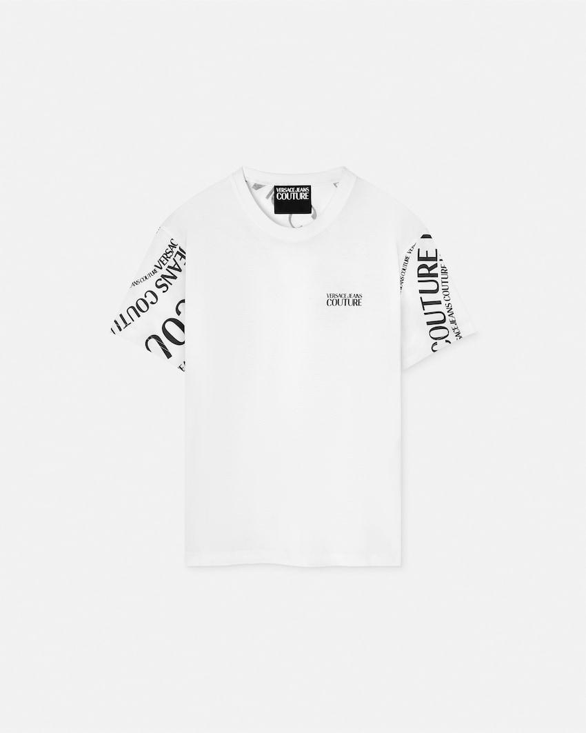 printed cotton-jersey t-shirt by VERSACE