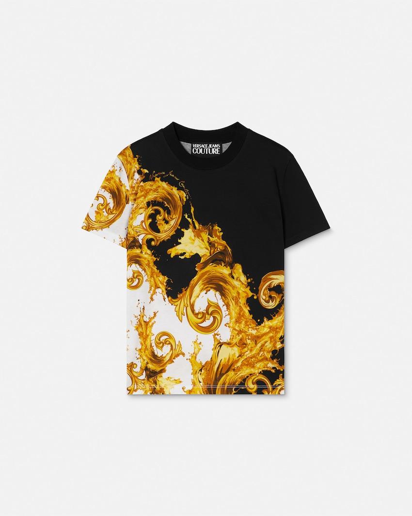 printed cotton-jersey t-shirt by VERSACE