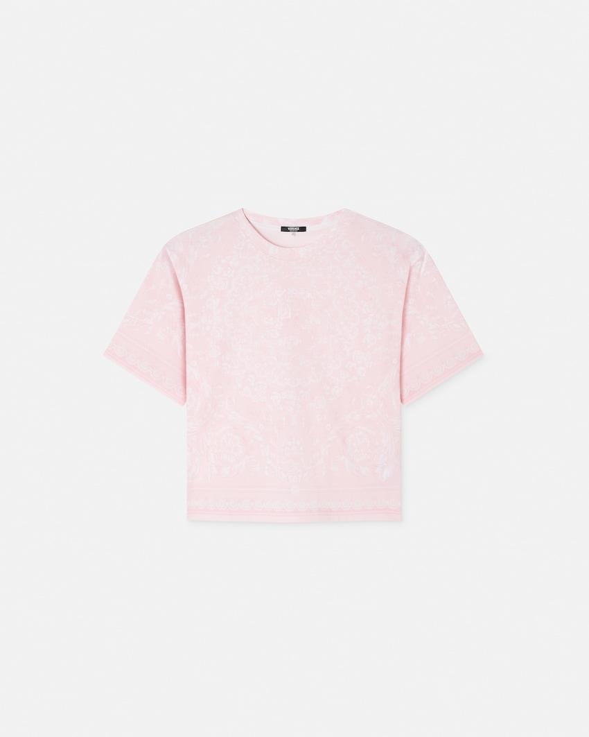 printed cotton-jersey t-shirt by VERSACE