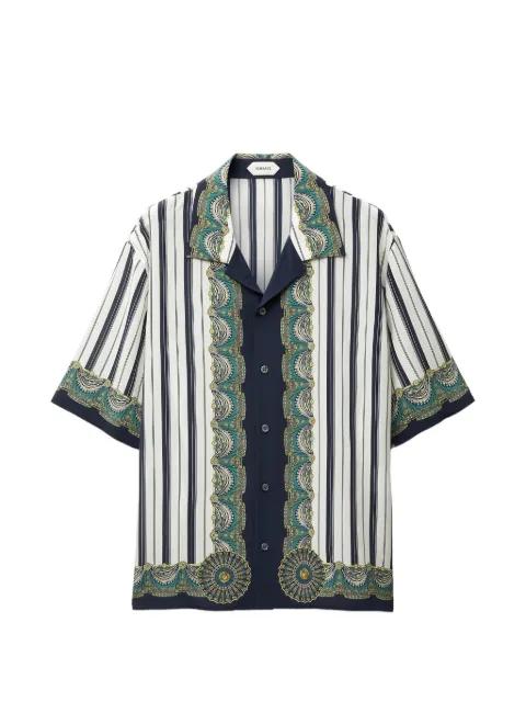 printed crêpe de chine silk shirt by VERSACE