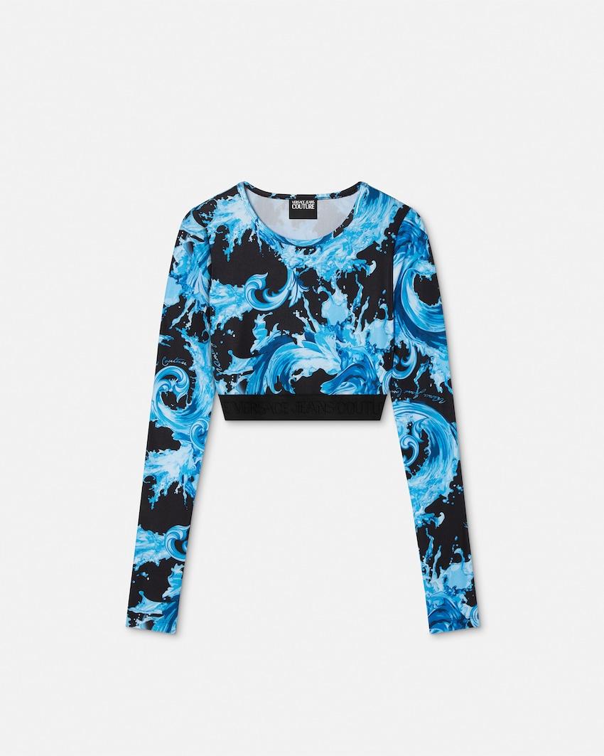 printed crop top by VERSACE