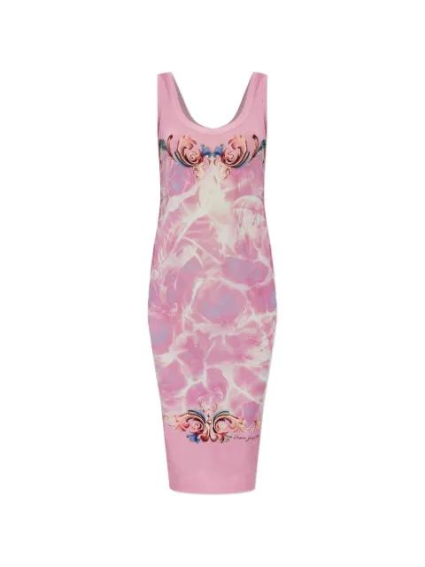 printed midi dress by VERSACE