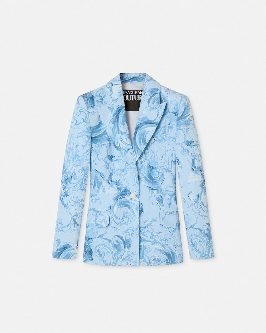 printed nylon blazer by VERSACE