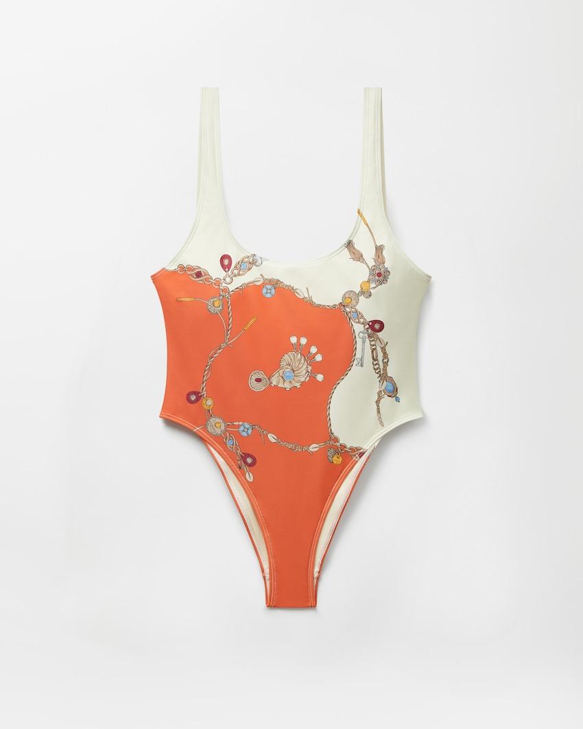 printed one-piece swimsuit by VERSACE