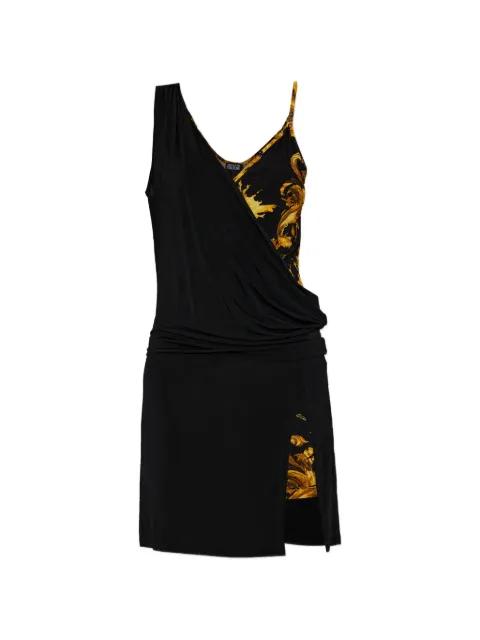 printed-panels mini dress by VERSACE