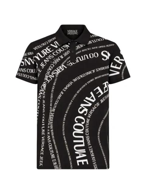 printed polo shirt by VERSACE