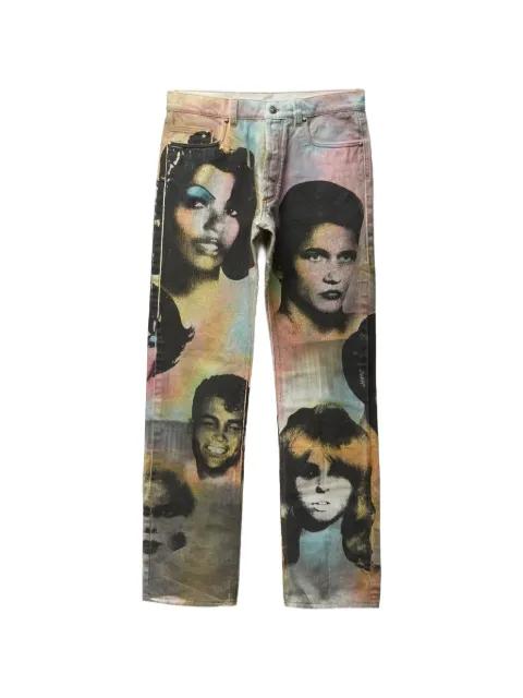 printed regular jeans by VERSACE
