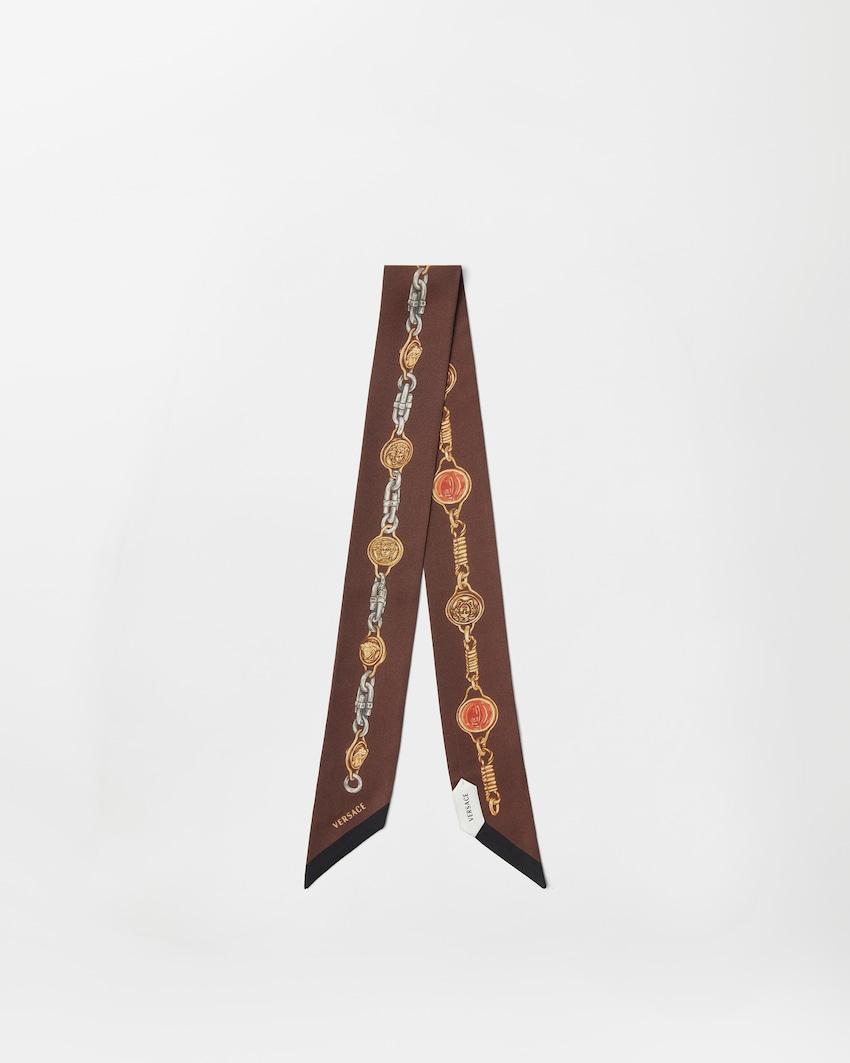printed silk twill ribbon by VERSACE