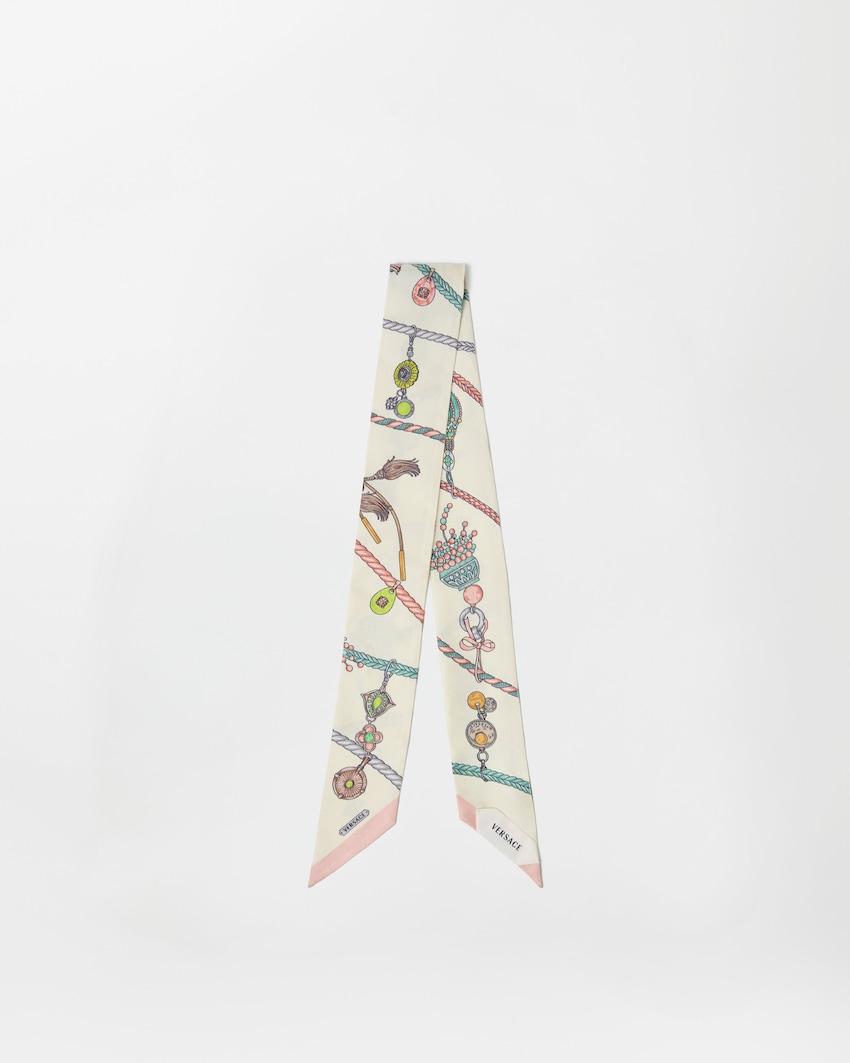 printed silk twill ribbon by VERSACE