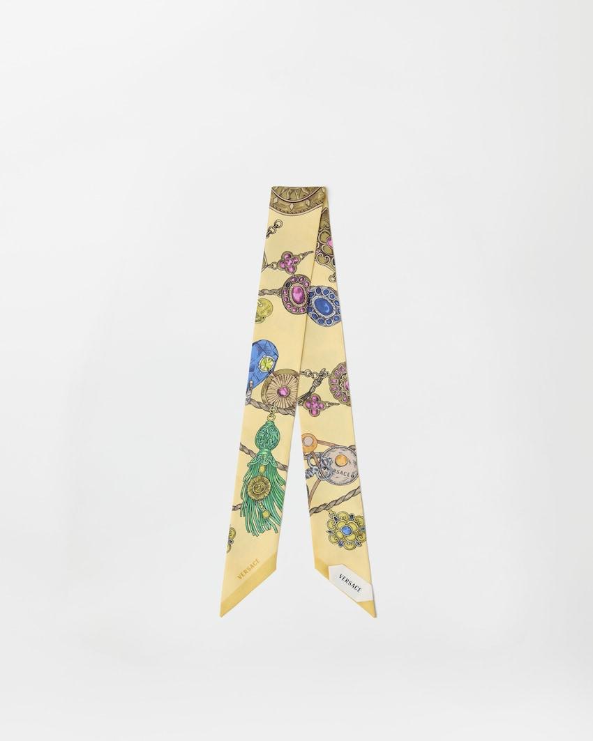 printed silk twill ribbon by VERSACE