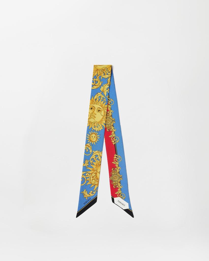 printed silk twill ribbon by VERSACE