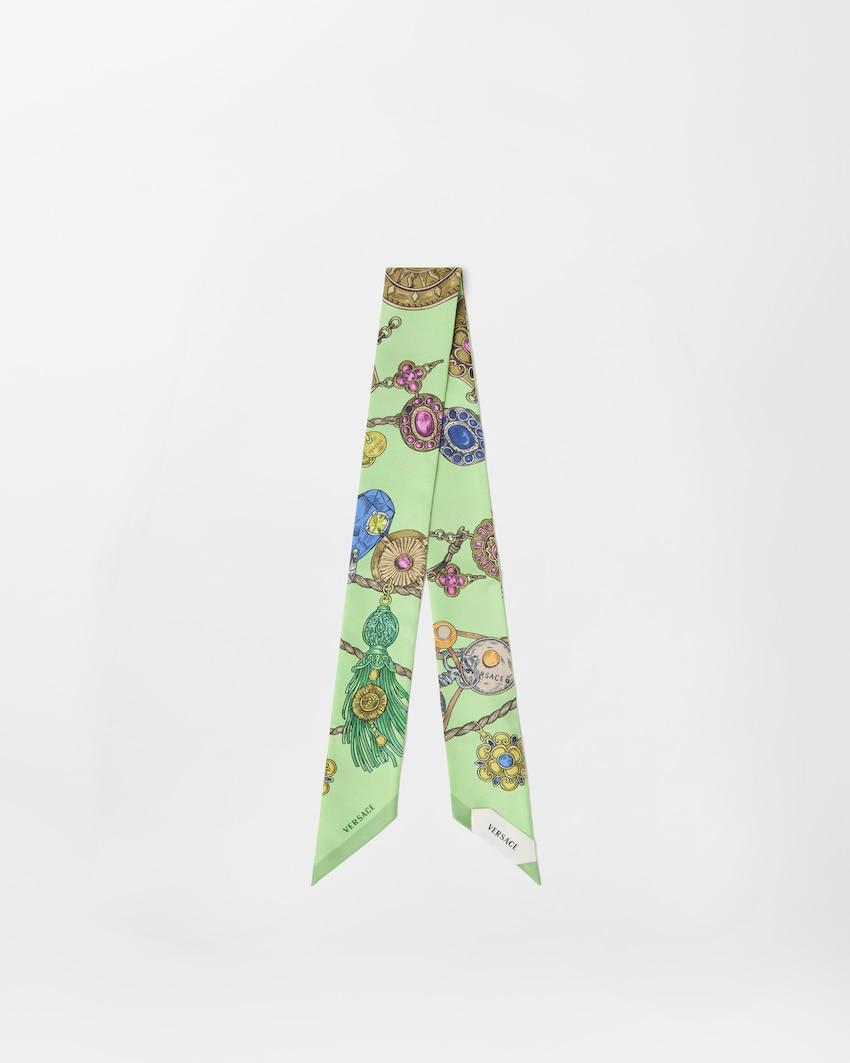 printed silk twill ribbon by VERSACE